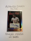Bayern Topps Numbered 2/10 Alphonso Davies Autograph Bona Fide Soccer Card