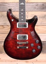 2017 PRS McCarty 594 10 Top Chitarra Elettrica Fire Red Burst con Custodia "Ottima