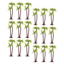 50 Pcs Miniature Palm Trees Artificial Flower Landscape Display Plant Model