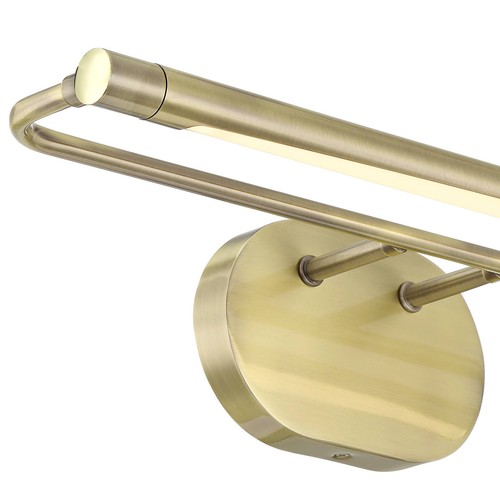 Possini Euro Oswin 24" Wide Antique Brass LED Picture Light - Picture 3 of 8