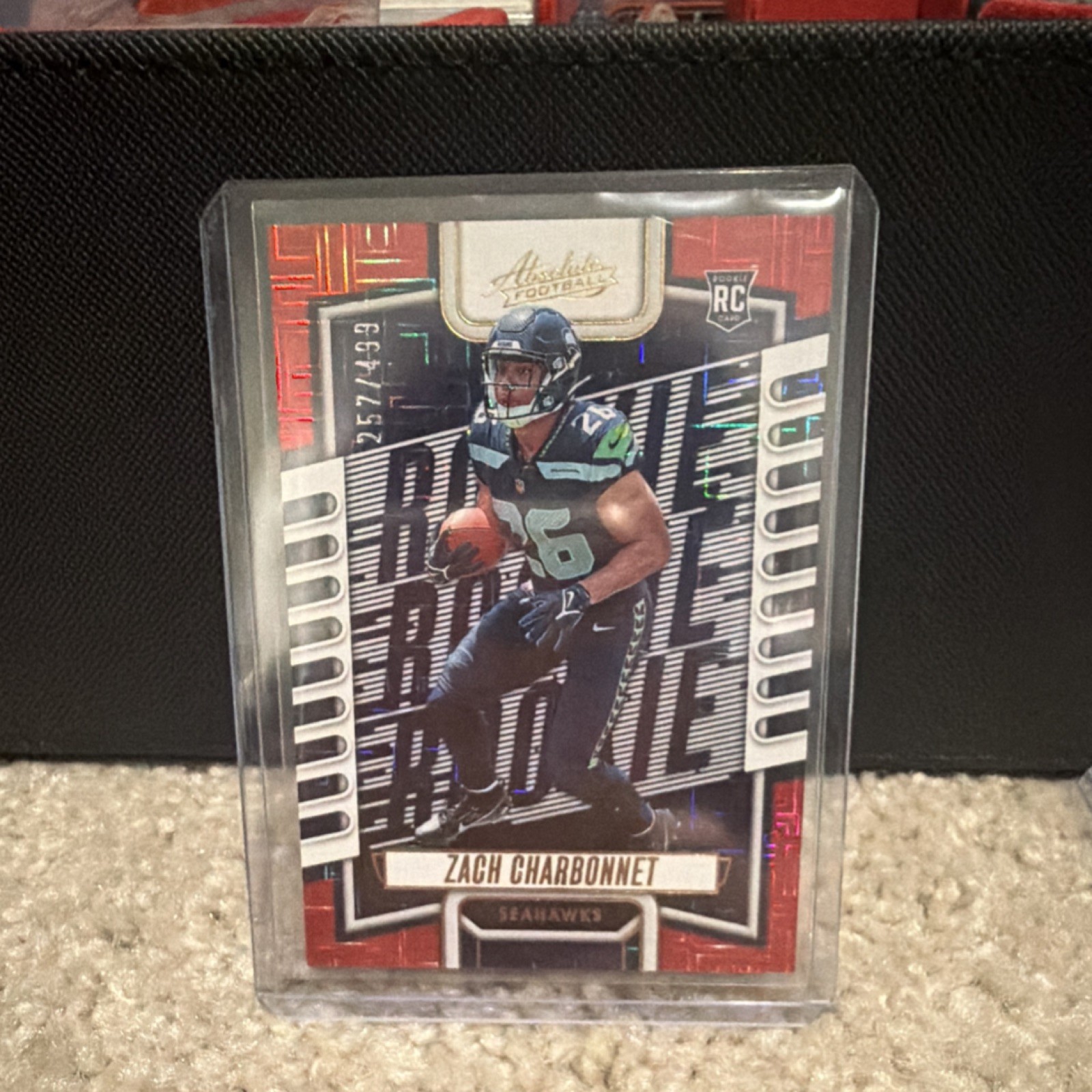Panini 2023 Absolute Zach Charbonnet Seahawks Red Squares Rookie #119 /499