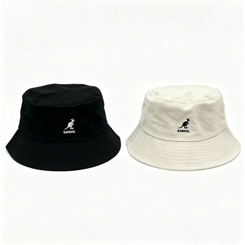 2X Kangol Washed Bucket Hat Cotton Flat-topped Fisherman Hat Black/Beige M
Opens in a new window or 