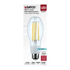 Satco S13181 - 13.5 Watt Led Hid Ed17 Replacement - 4000k 1 2 And 20 Pack Satco S13181 - 13.5 Watt Led Hid Ed17 Replacement - 4000k 1 2 And 20 Pack