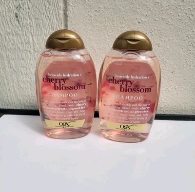 Ogx Shampoo Cherry Blossom heavenly Hydration 13 Ounce 2 Pack new