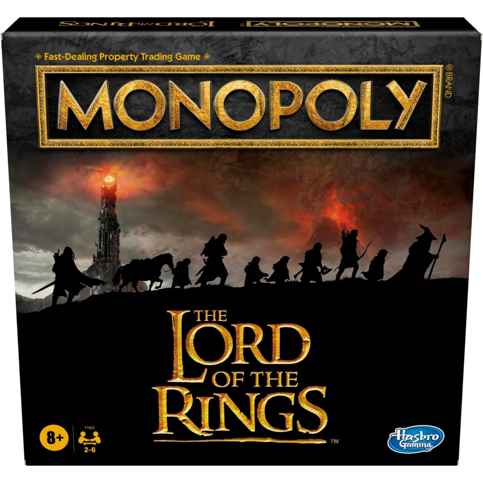 Hasbro Gaming Monopoly The Lord of the Rings Edition Board Game - Middle-Earth