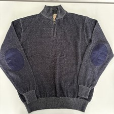 RedHead Mens Gray And Navy Elbow Patches 1/4 ...