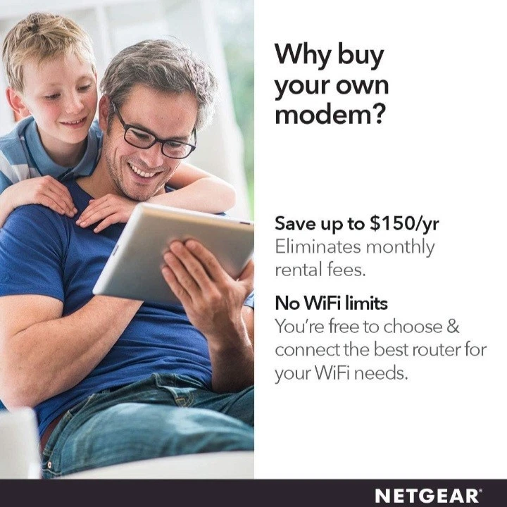 NETGEAR Cable Modem CM500 Compatible w/all Cable Providers Xfinity Spectrum Cox - Image 4 of 4