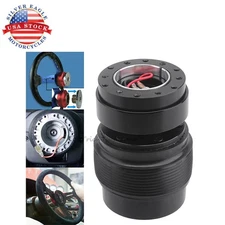 For Honda Civic CR-V Black Steering Wheel Hub+Quick Release Hub Adapter Boss Kit