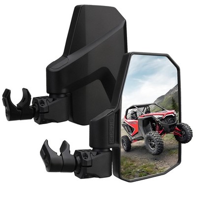 UTV Side Mirrors   Fits almost all UTVs (except full doors), black