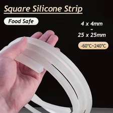 Square Silicone Strip Food Safe High Temperature Silicone Rubber Strip 4mm-25mm