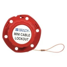 Brady Retractable Cable Lockout 8Ft Nylon Red 6 Padlocks OSHA Safety Lock Device