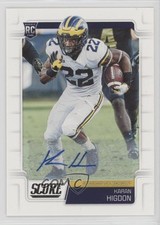 2019 Score Rookies Signatures Karan Higdon #341 Auto tx8