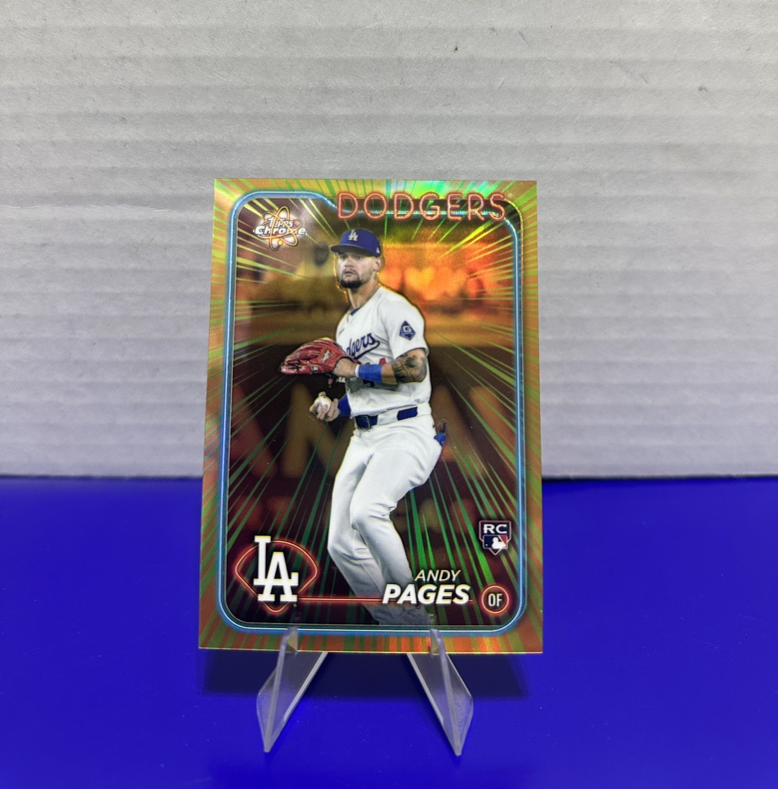 2024 Topps Chrome Update Series Radiating Rookies Andy Pages #RR-26 DODGERS