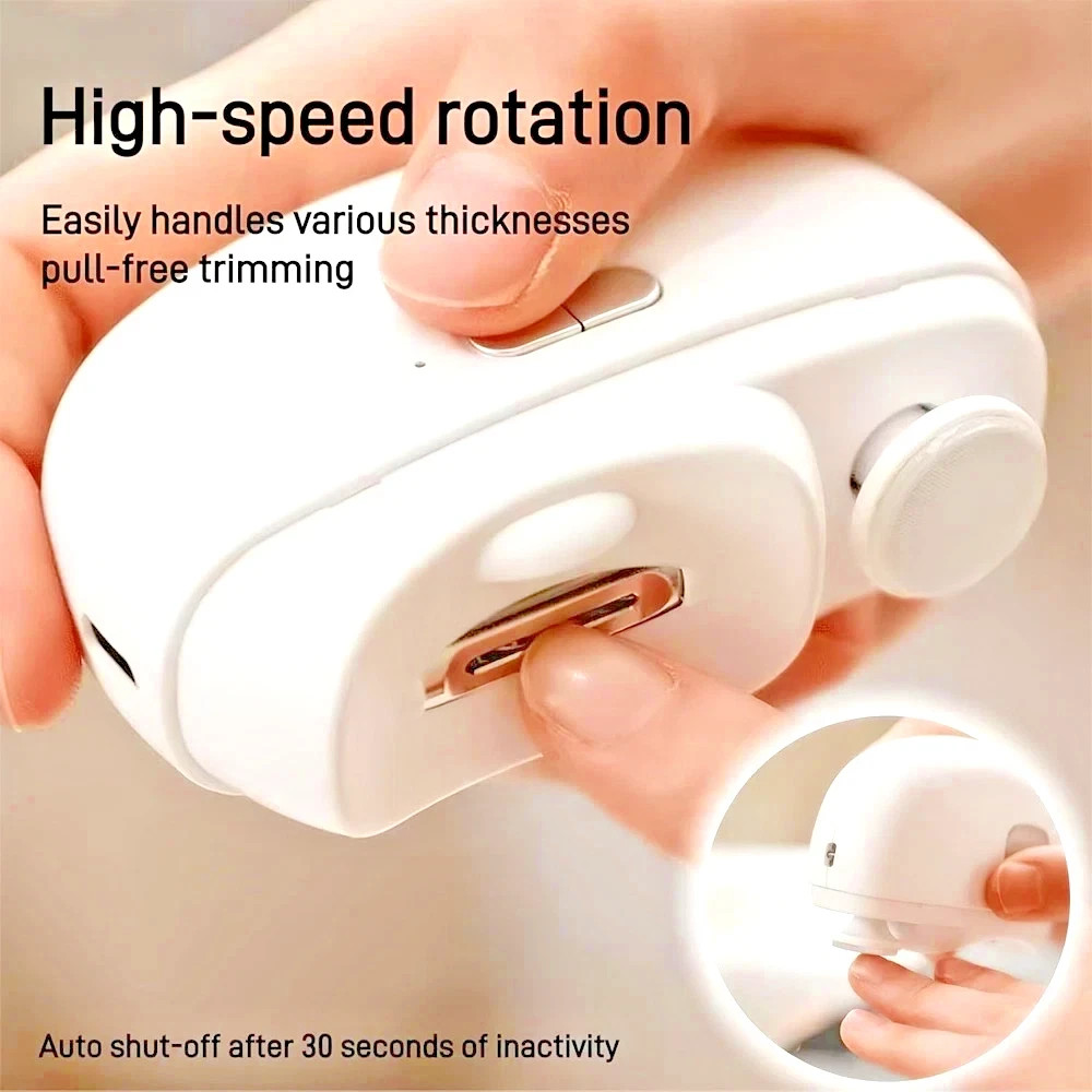 Safety Electric Nail Clipper Automatic Thick Nails Trimmer Professional Tool US