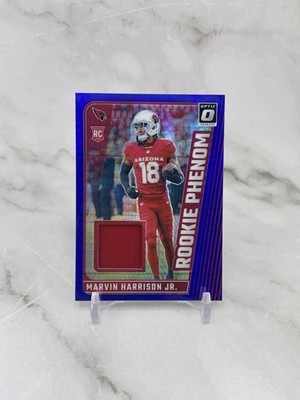 2024 Panini Donruss Optic - Marvin Harrison Jr. - Rookie Phenom Blue Hyper Prizm
