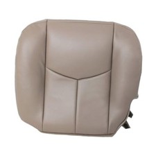 Driver Side Bottom Leather Replacement Seat Cover Tan  522 Compatible Med Tan