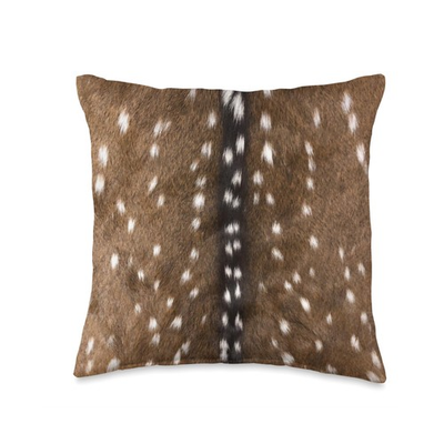 #ad #ad Exotic Axis Deer Hide Print Throw Pillow $33.70