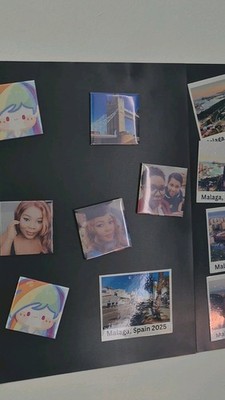 Kühlschrankmagnet aus glänzendem Kunststoff nach Maß personalisiert Mein Foto Bild