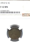 1912-S Lincoln Cent ~ FINE Condition - COMBINED SHIPPING!