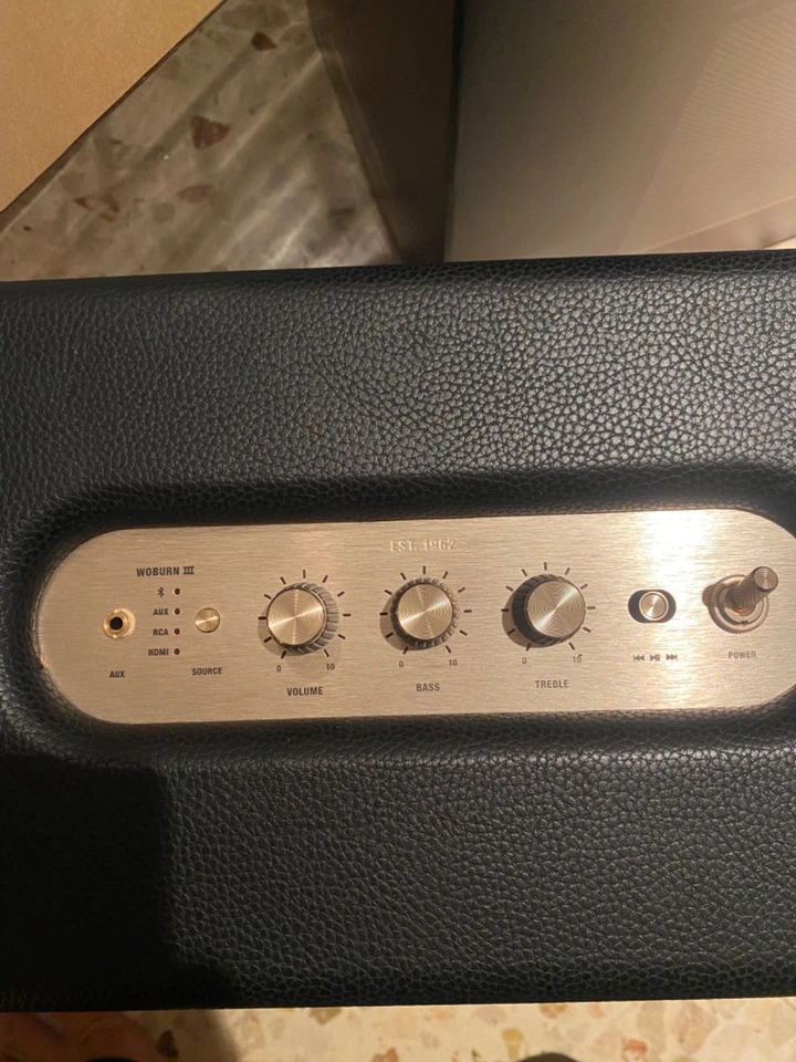 Marshall woburn iii 3 Cassa Amplificata Bluetooth 80 Watt Rms Stereo - Immagine 3 di 4