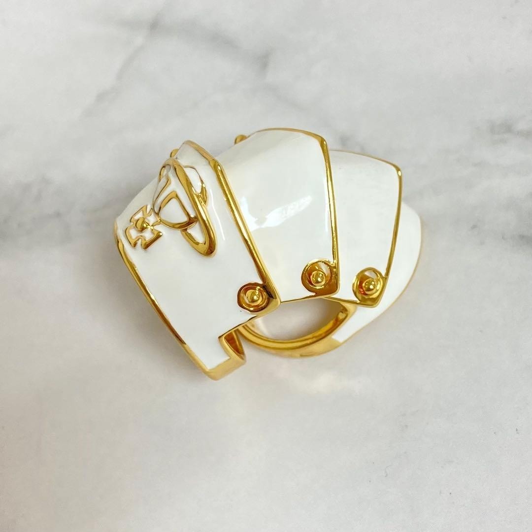 Rare Vivienne Westwood ARTEMIS Armor Ring White Gold Brand new | eBay