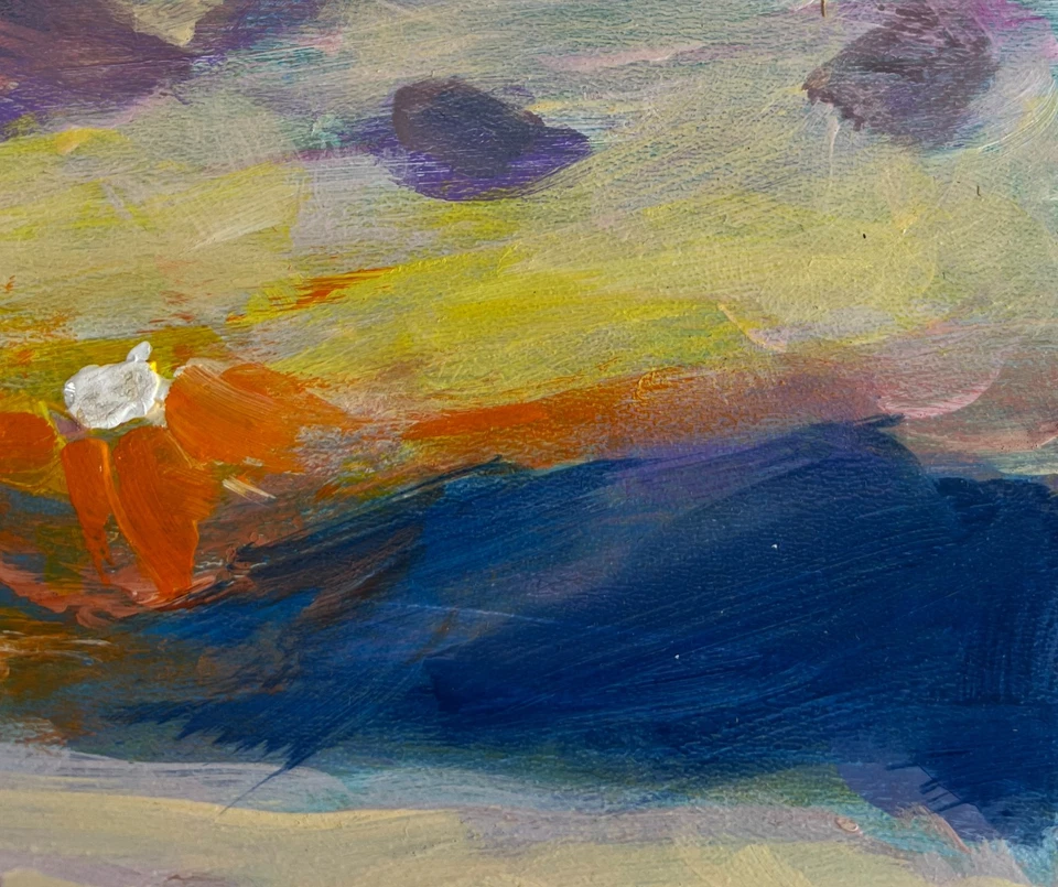 亚克力绘画 山谷雾 M. Patskan 原版 nAAA4825 — 第 4/4 张图片