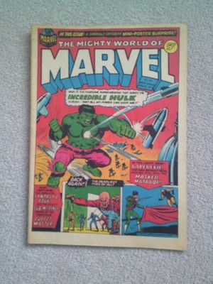 MIGHTY WORLD OF MARVEL COMIC No 28 April 14 1973 The Hulk Daredevil Fantastic 4