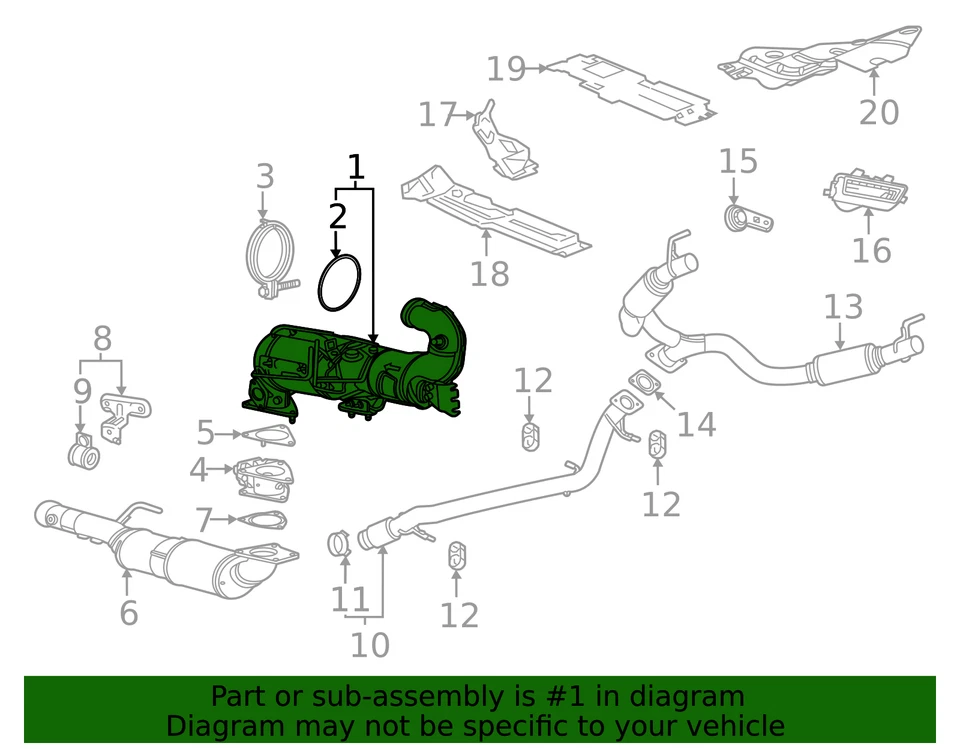 Filtro de partículas diésel genuino GM 40009139 Foto 3 de 3
