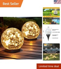 Elegant Solar Globe Lights - Waterproof Glass Ball Orbs for Outdoor Ambiance