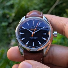 OMEGA Seamaster Aqua Terra Co-Axial 150m | Black Dial + Orange | 2023 Full Set