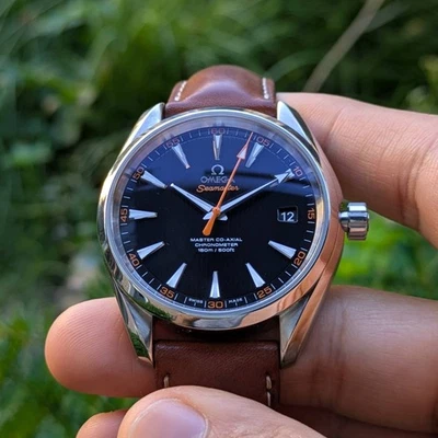 OMEGA Seamaster Aqua Terra Co-Axial 150m | Black Dial + Orange | 2023 Full Set - Image 1 of 4