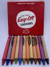 Binney & Smith No. Vintage 30 Crayones Easy-Off Doce 12 Colores EE. UU. NUEVO