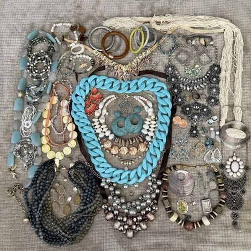 Vintage to Modern Wearable Costume Jewelry Lot 60+ Pcs