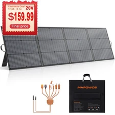 MHPOWOS 220W Foldable Solar Panel kit 20V 40V for Ecoflow Delta 2 Power station
