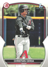 2023 Bowman - Prospects Christian Cerda #BP-56 Diamondbacks 1st Bowman