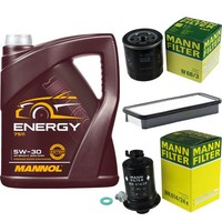 Mann Inspektionspaket 5L Mannol Energy 5W-30 FüR Toyota Starlet 1.3 12V Cat