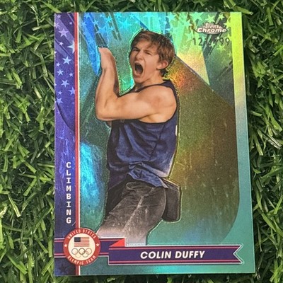 2024 Topps Chrome U.S. Olympics Aqua Refractors #60 Colin Duffy #/199