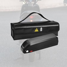Electric Bike Battery Bag Safe Guard Zipper Closure Fireproof Portable with Top