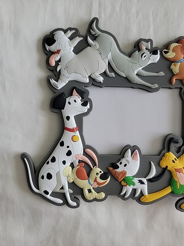 Disney Parks Disney Dogs Photo Picture Frame Magnet or Stand Lady Tramp Pluto - Picture 2 of 7