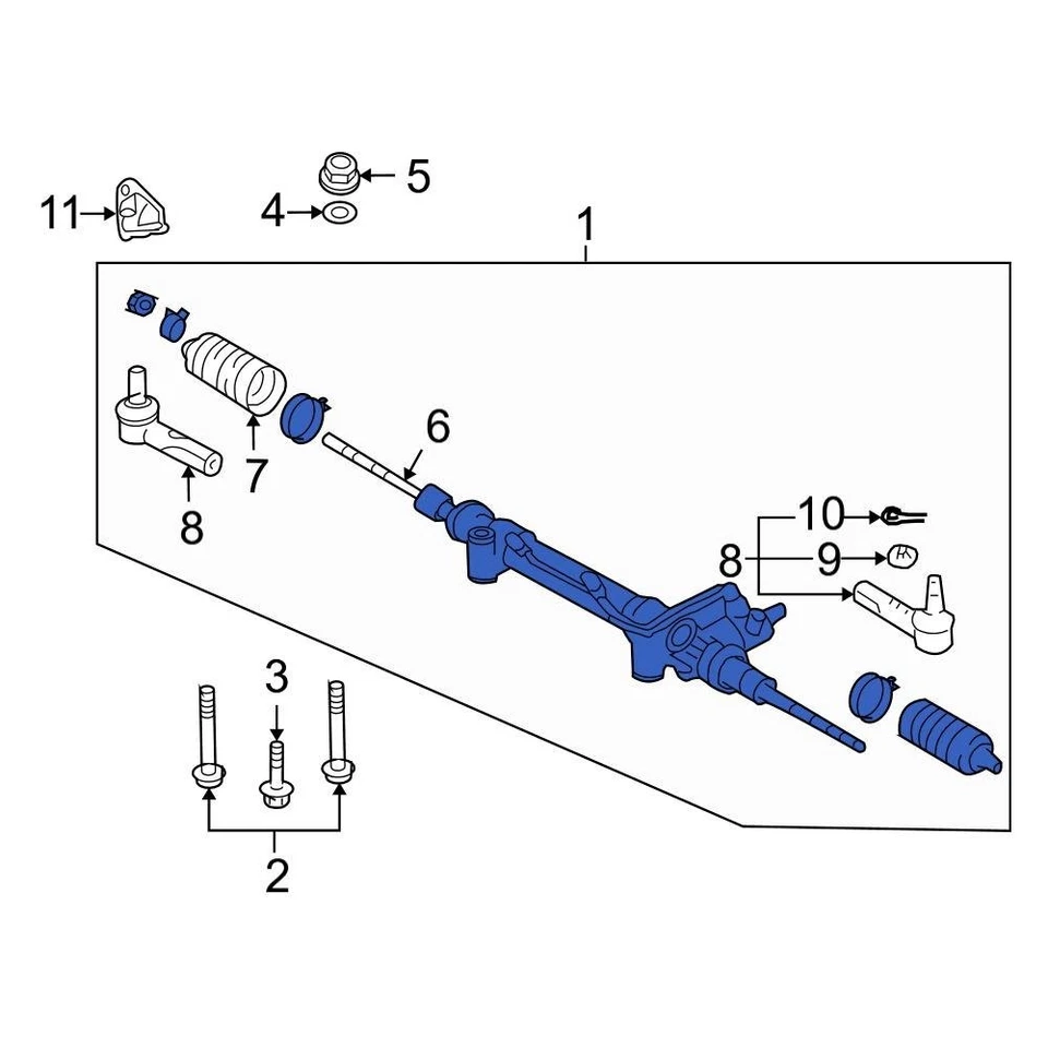 For Toyota Land Cruiser 2008-2021 Toyota 4420060170 Rack & Pinion Assembly Foto 2 de 2