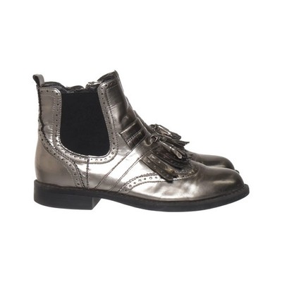 Easy Street, Boots, Größe: 37, Silber, Leder, Damen #Uep