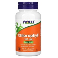 NOW Foods Chlorophyll 100Mg (Chlorophyll) 90 Vegetarische Kapseln
