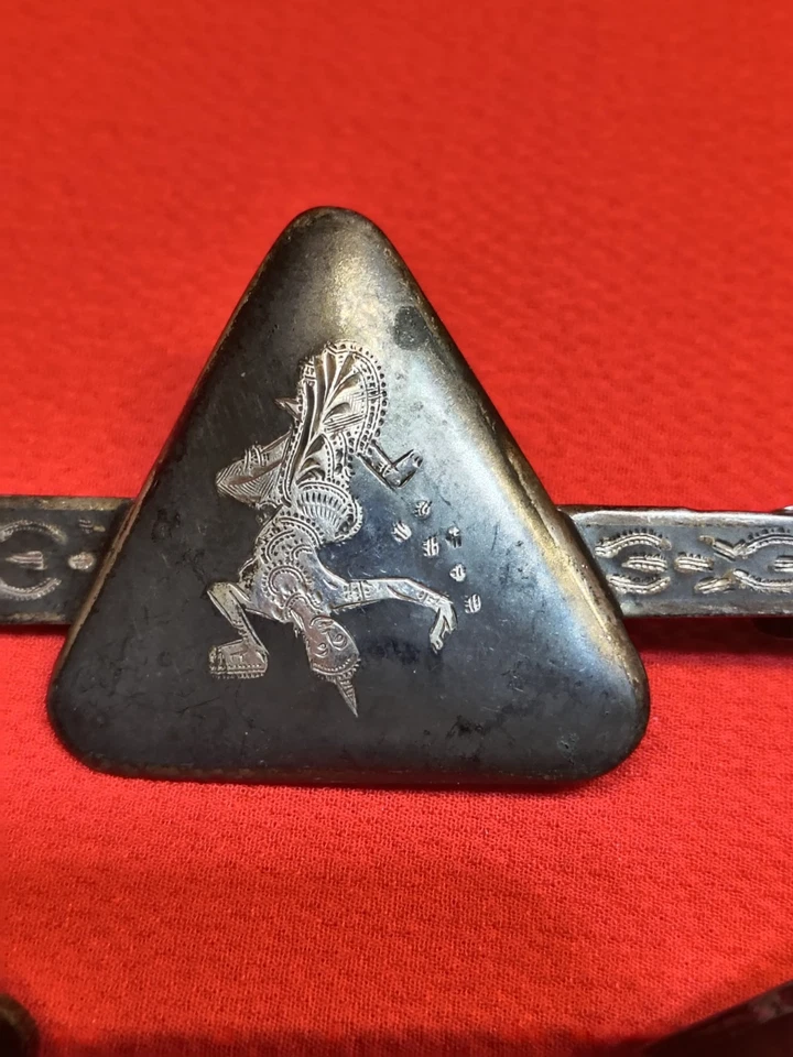 Juego de gemelos y clips de corbata Siam vintage de plata de ley Foto 2 de 4