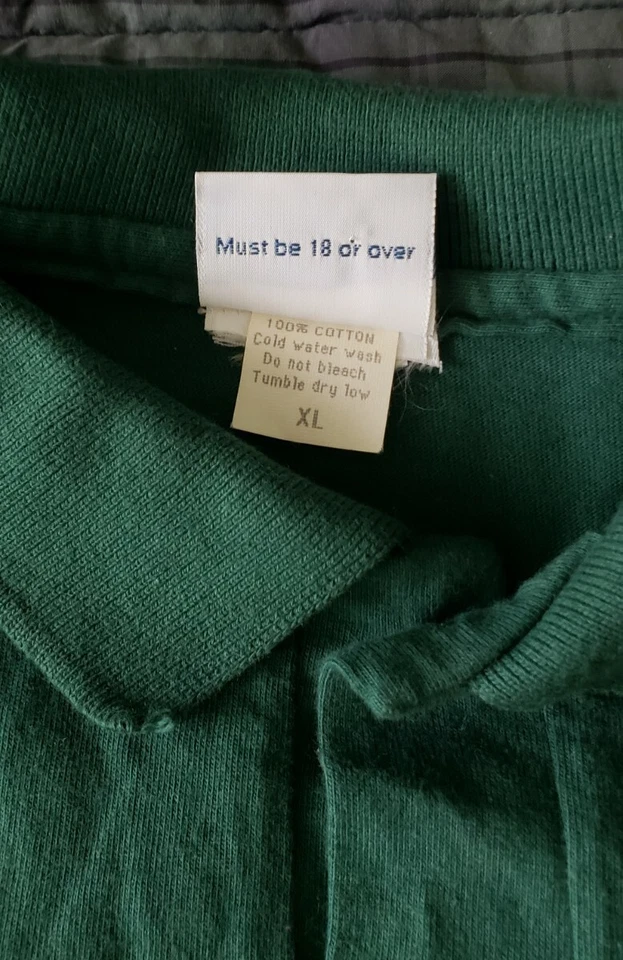PORN STAR Clothing Logo Green XL Polo Shirt * Super Rare! *Vintage Skateboarding - Image 4 of 4