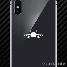 (2x) F-18 Hornet Cell Phone Sticker Mobile f18 jet aircraft