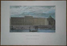 1833 Pugin print PARIS: HOTEL DES MONNAIES (#12)