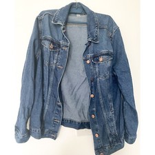 H&m Divided Womens Denim Blue Jacket Size S/m