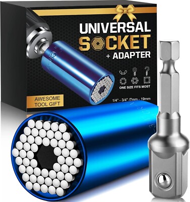 Stocking Stuffers for Adults Men, Super Universal Socket Tools,  White