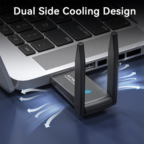 WIFI Adapter WLAN USB 3.0 Stick 1300/1800Mbps Dual-Band Dongle Antenne für PC DE - Bild 50 von 50