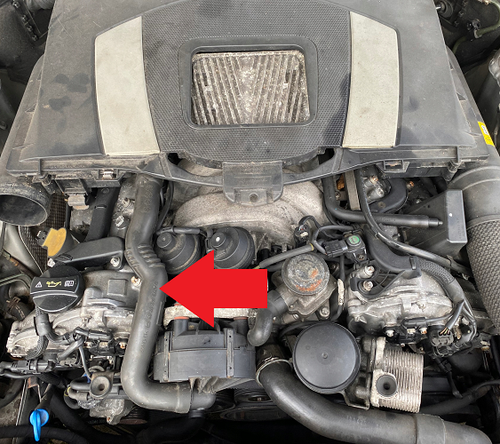 NEW Genuine Mercedes CLK550 Secondary Air Box Injection Hose Intake AirBox Tube - Picture 2 of 9